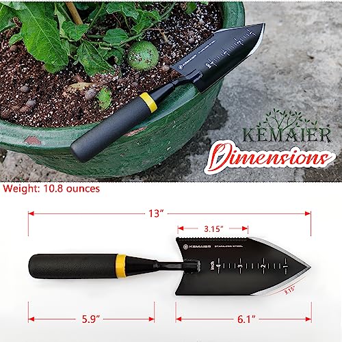 Final Backyard Software Set - Contains Heavy-Responsibility Stainless Metal Hand Cultivator, Transplant Shovel, Trowel, Crack Weeder, and Dandelion Weeder - The Excellent Unbreakable Gardening...